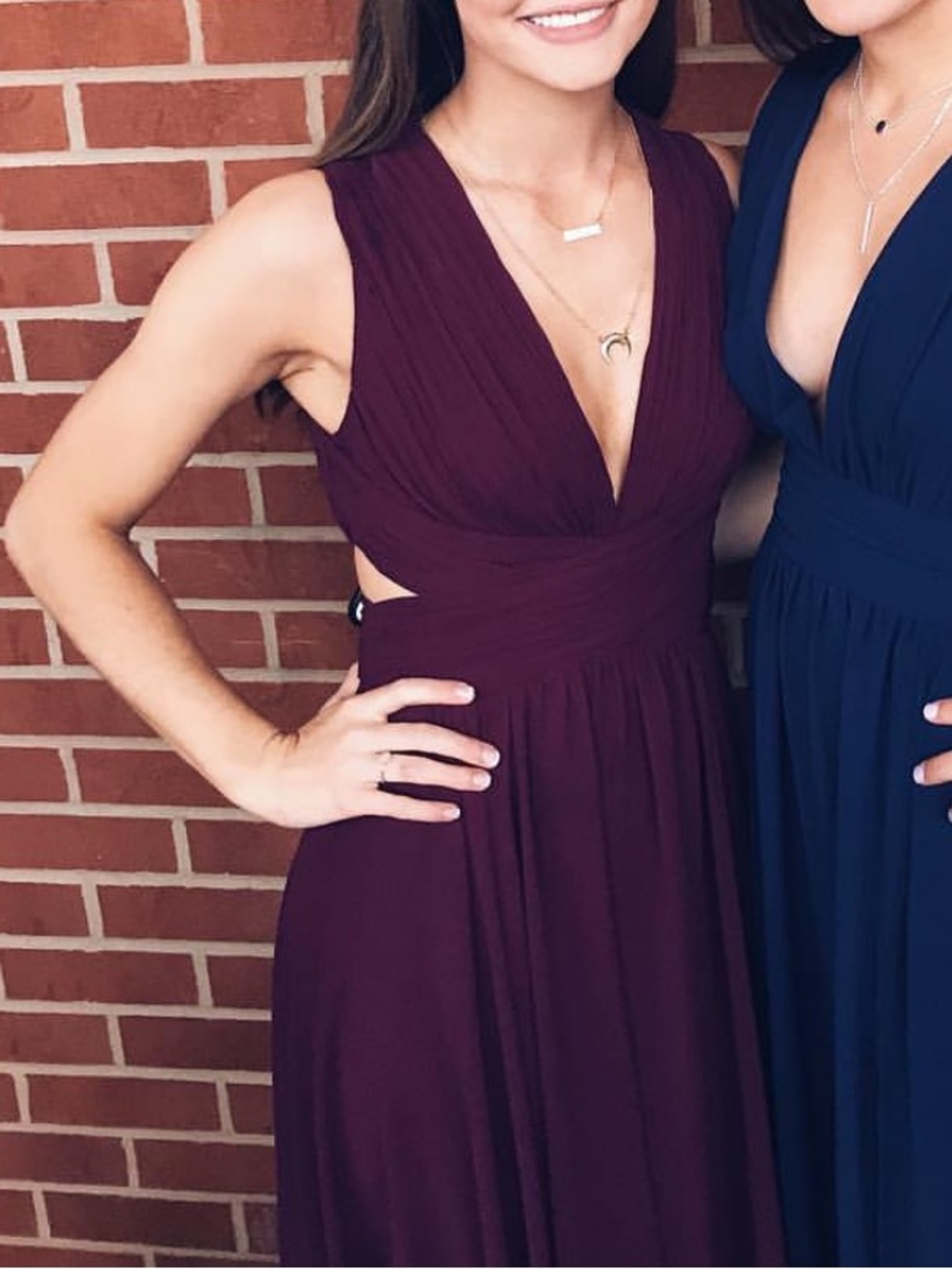 Lulus Vivid Imagination Maxi Dress in Wine